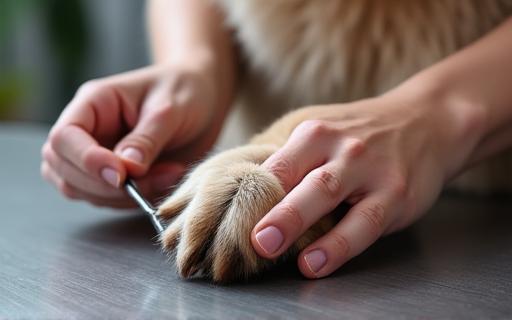 Taglio unghie professionale per un cane